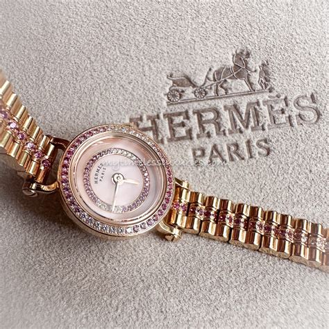 hermes diamond h watch|Hermes faubourg watch.